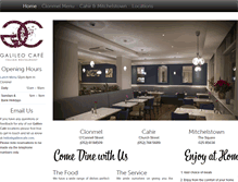 Tablet Screenshot of galileocafe.com